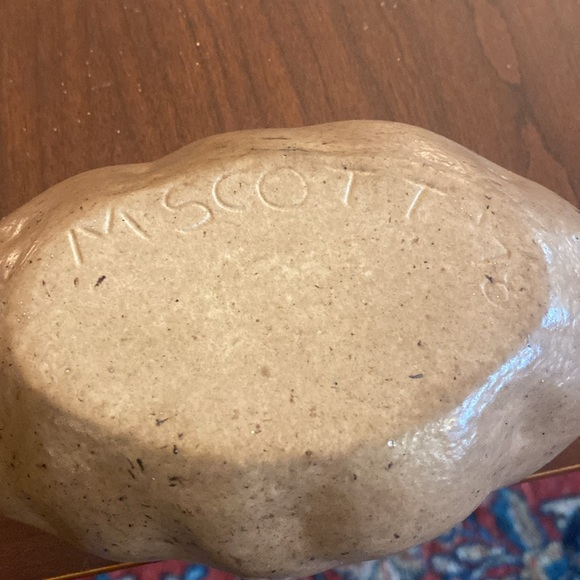 Baked Potato ceramic Dish Lidded Sour Cream Holder. No Spoon. Vintage - Picture 7 of 7